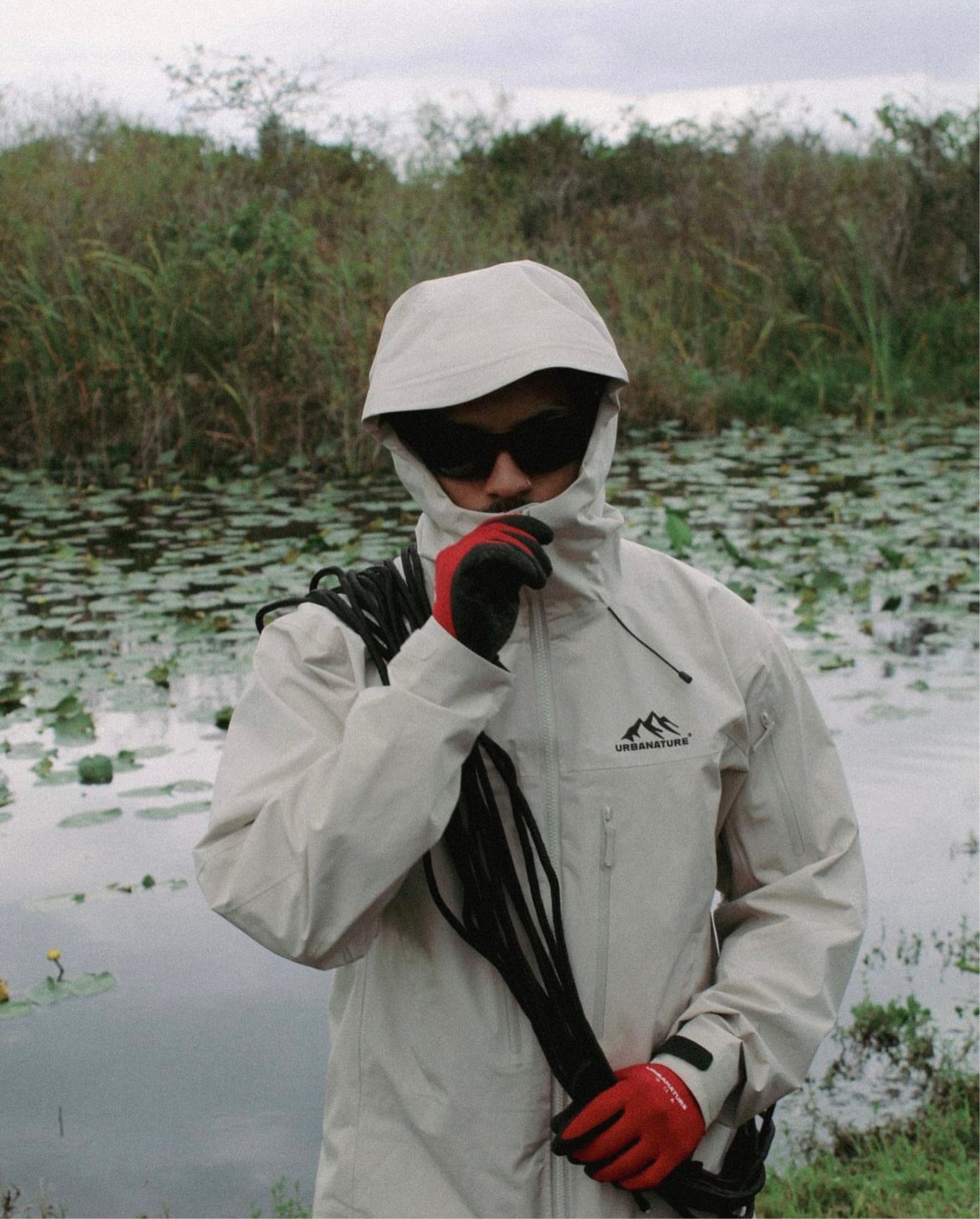 Rain Jacket V1- Bone White